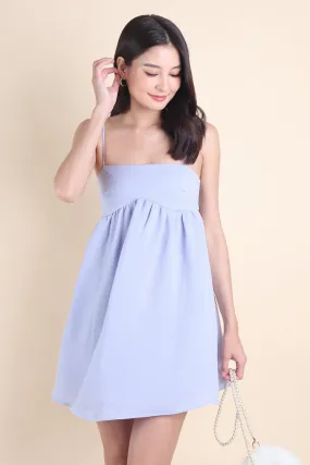 PICCO BABYDOLL TRAPEZE DRESS IN LAVENDER BLUE