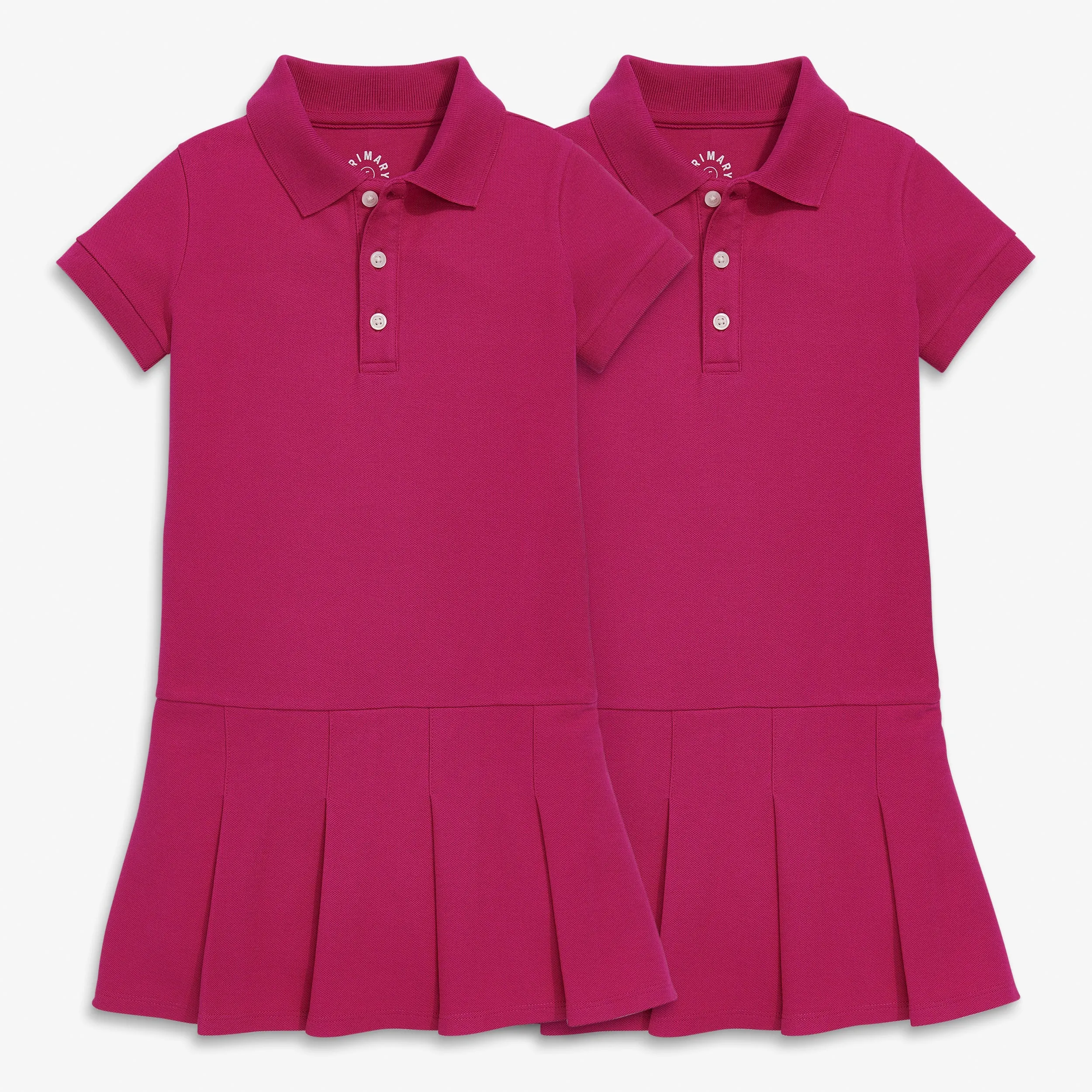 Pique polo dress 2-pack