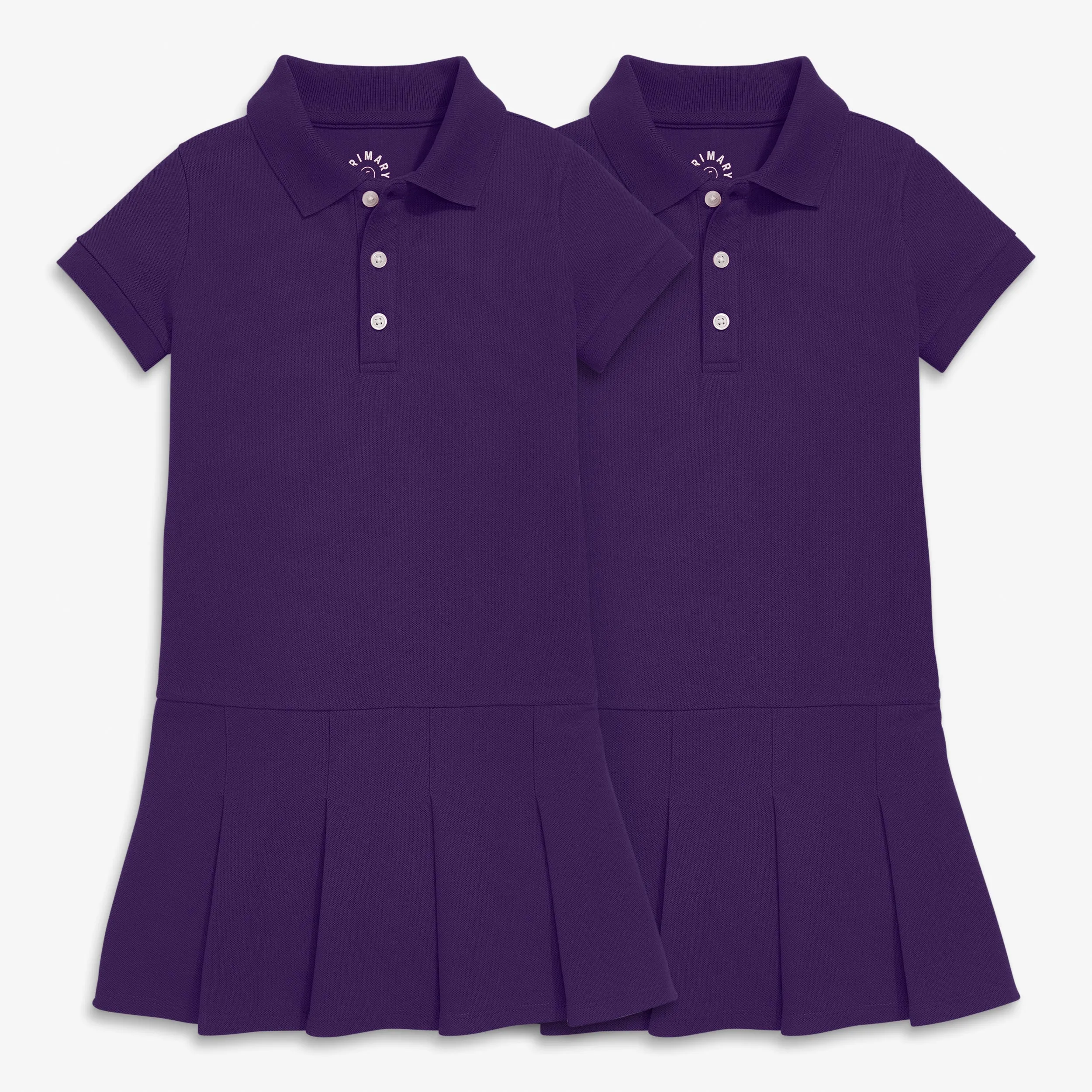 Pique polo dress 2-pack