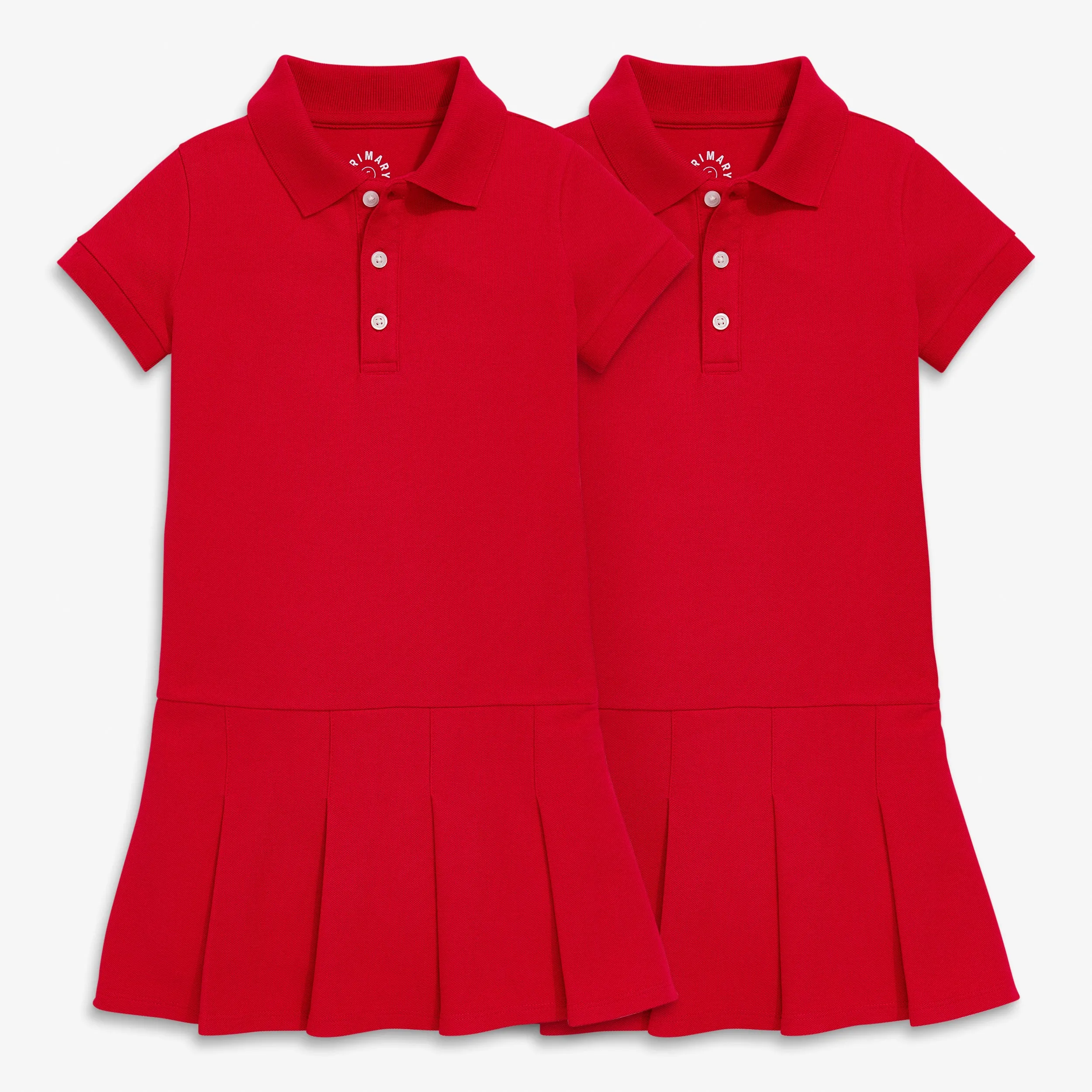 Pique polo dress 2-pack