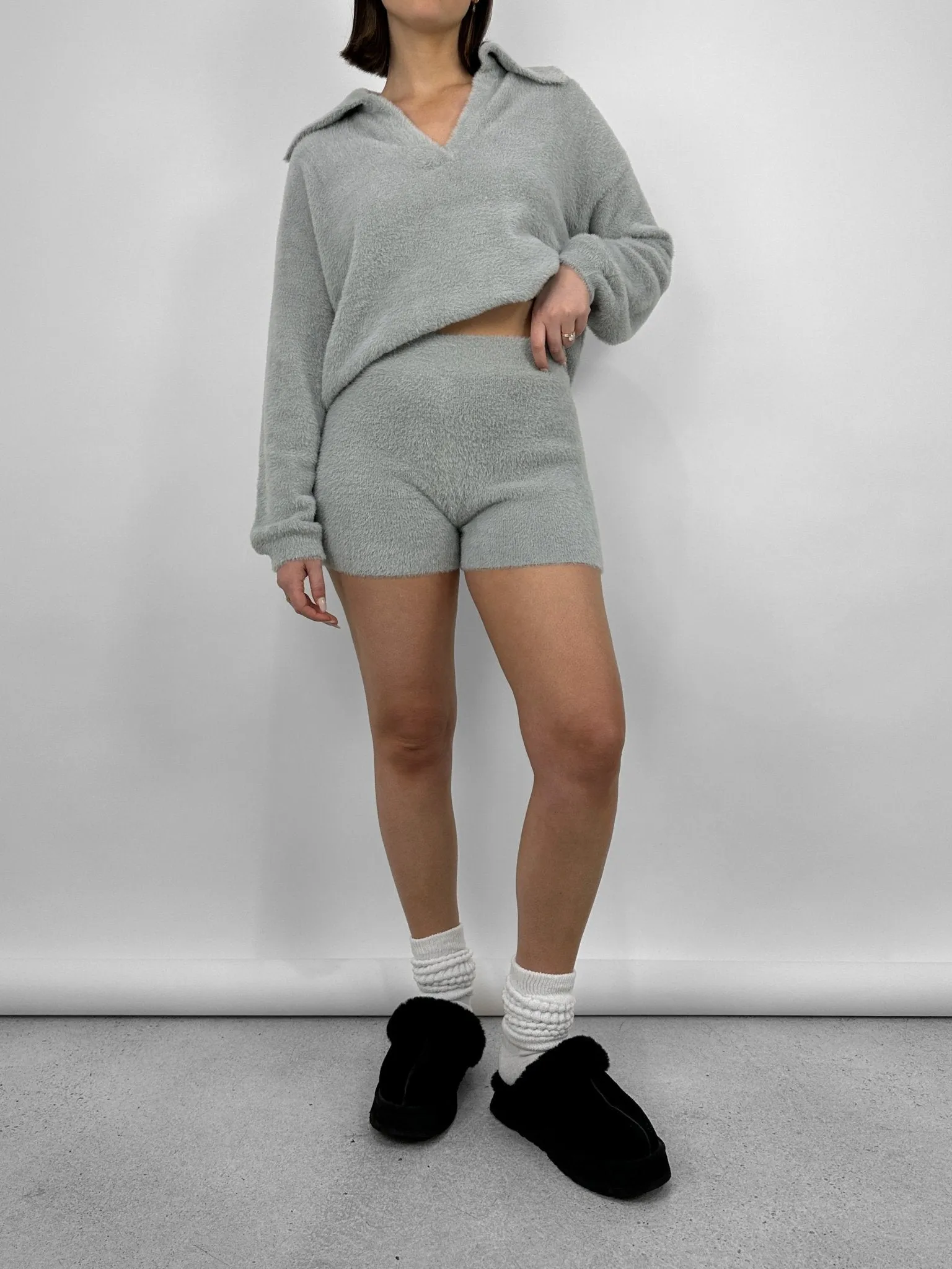 Plush Knit Brief Shorts