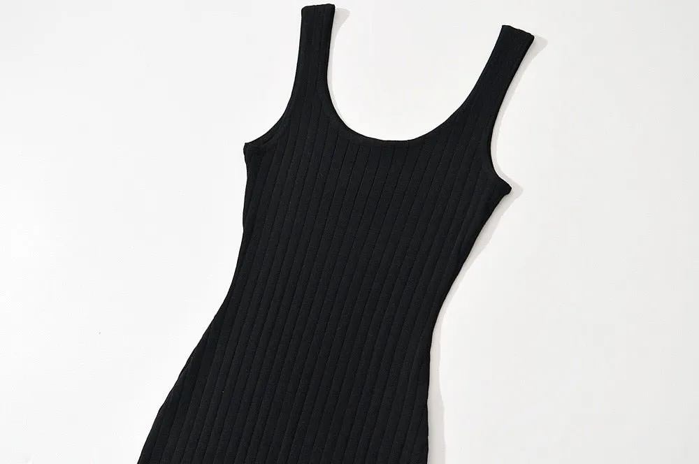 Pre Order:  Simple Bodycon Knit Dress