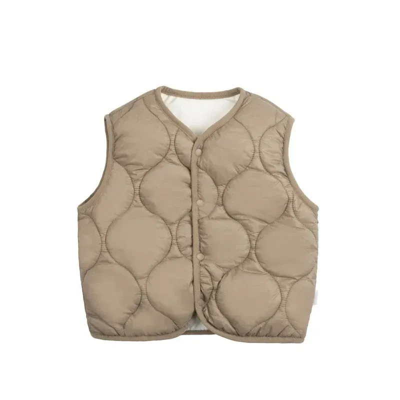 Quilted Winter Baby Vest