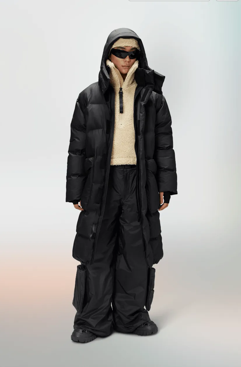 RAINS HARBIN Long Puffer Jacket W3T4