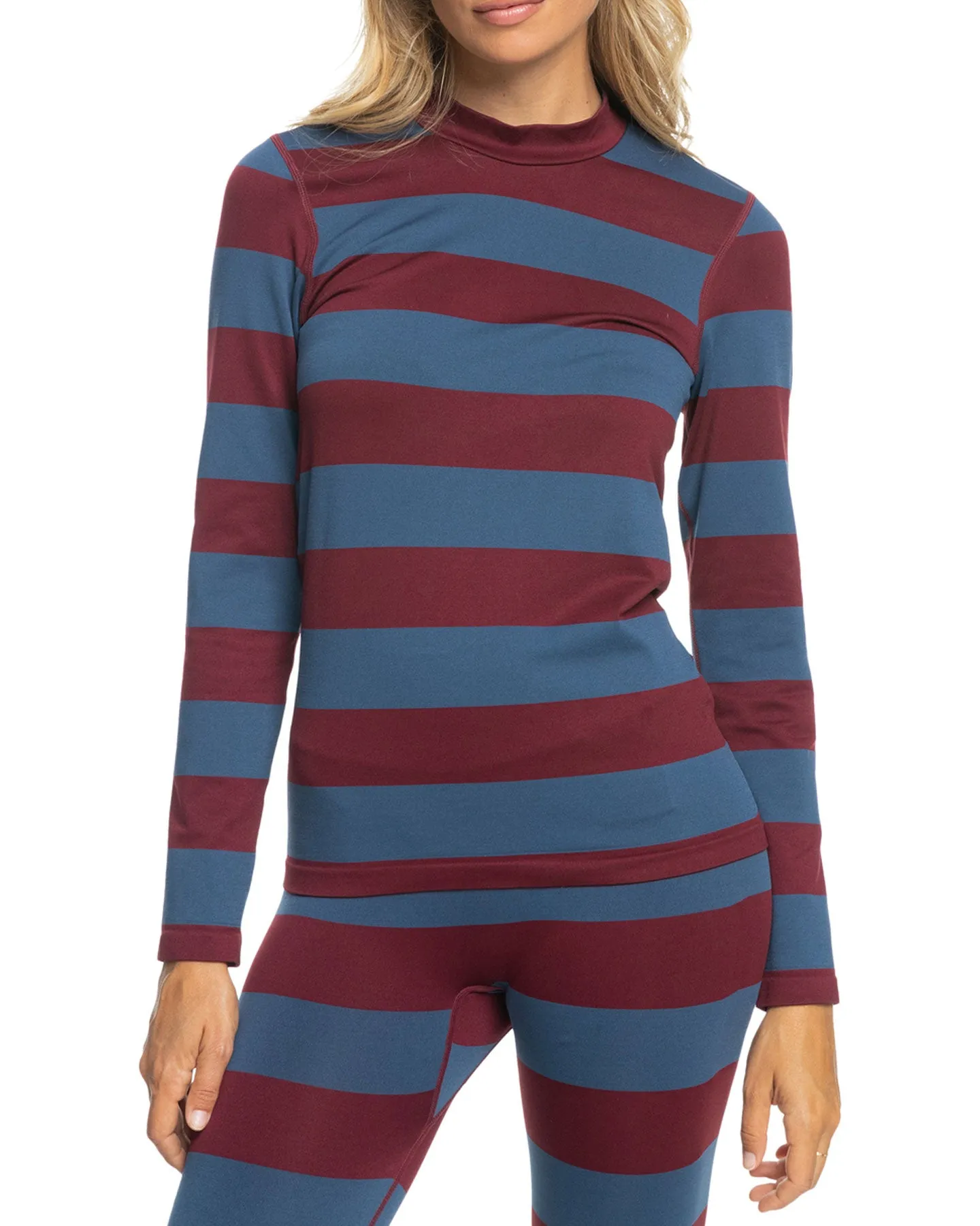 Roxy X Rowley Women's Seamless Technical Top - Insignia Blue / Bico Stripes