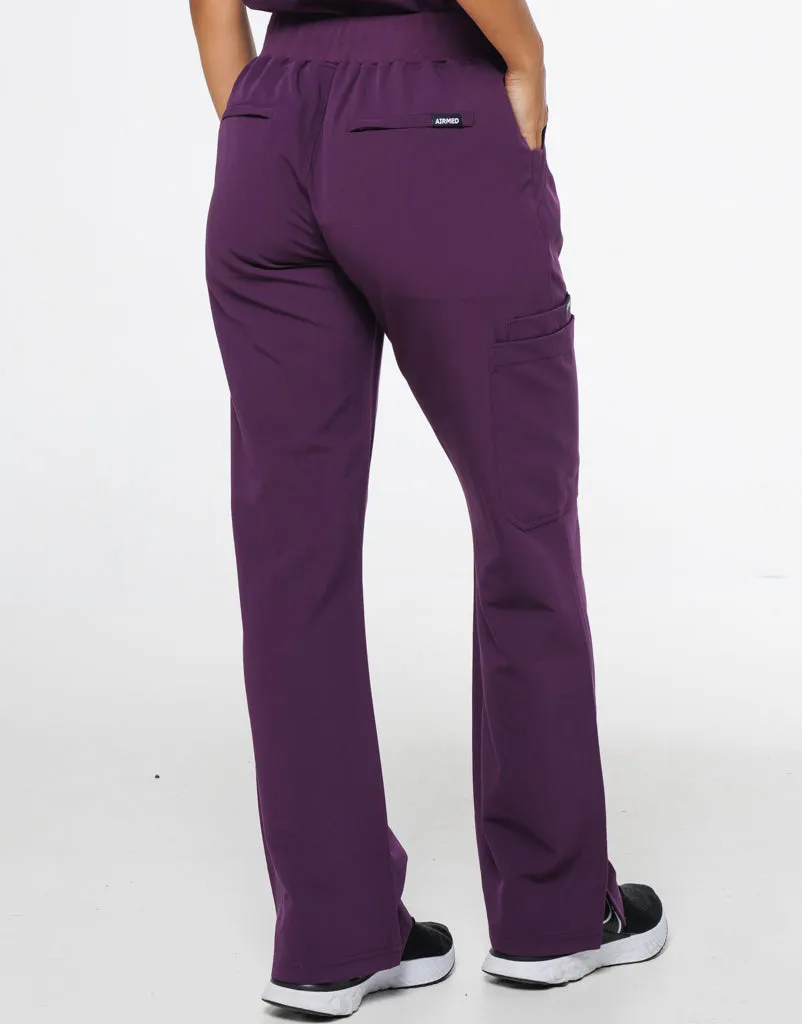 Signature Cargo Pants - Eggplant