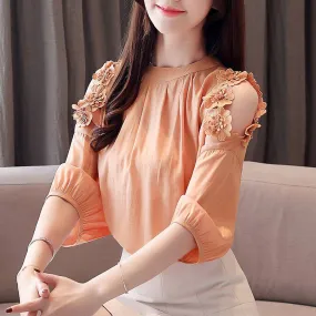 Sleeved Blouse summer women