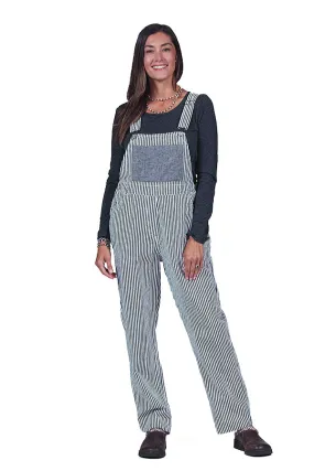 striped hemp and organic cotton overalls