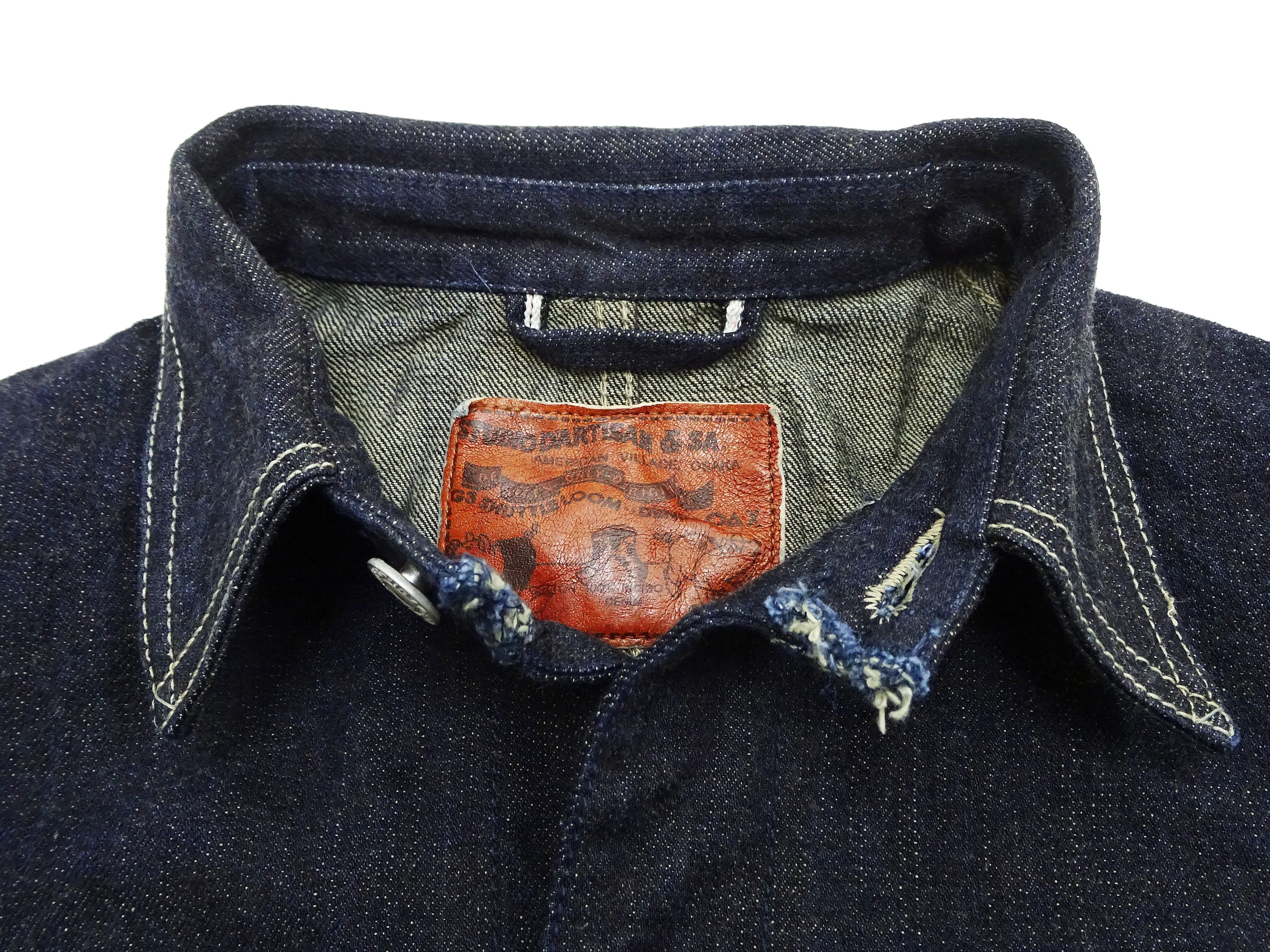 Studio D'artisan Denim Jacket Denim Chore Jacket Men's Unlined Denim Chore Coat Work Jacket D4506 Indigo One-Wash