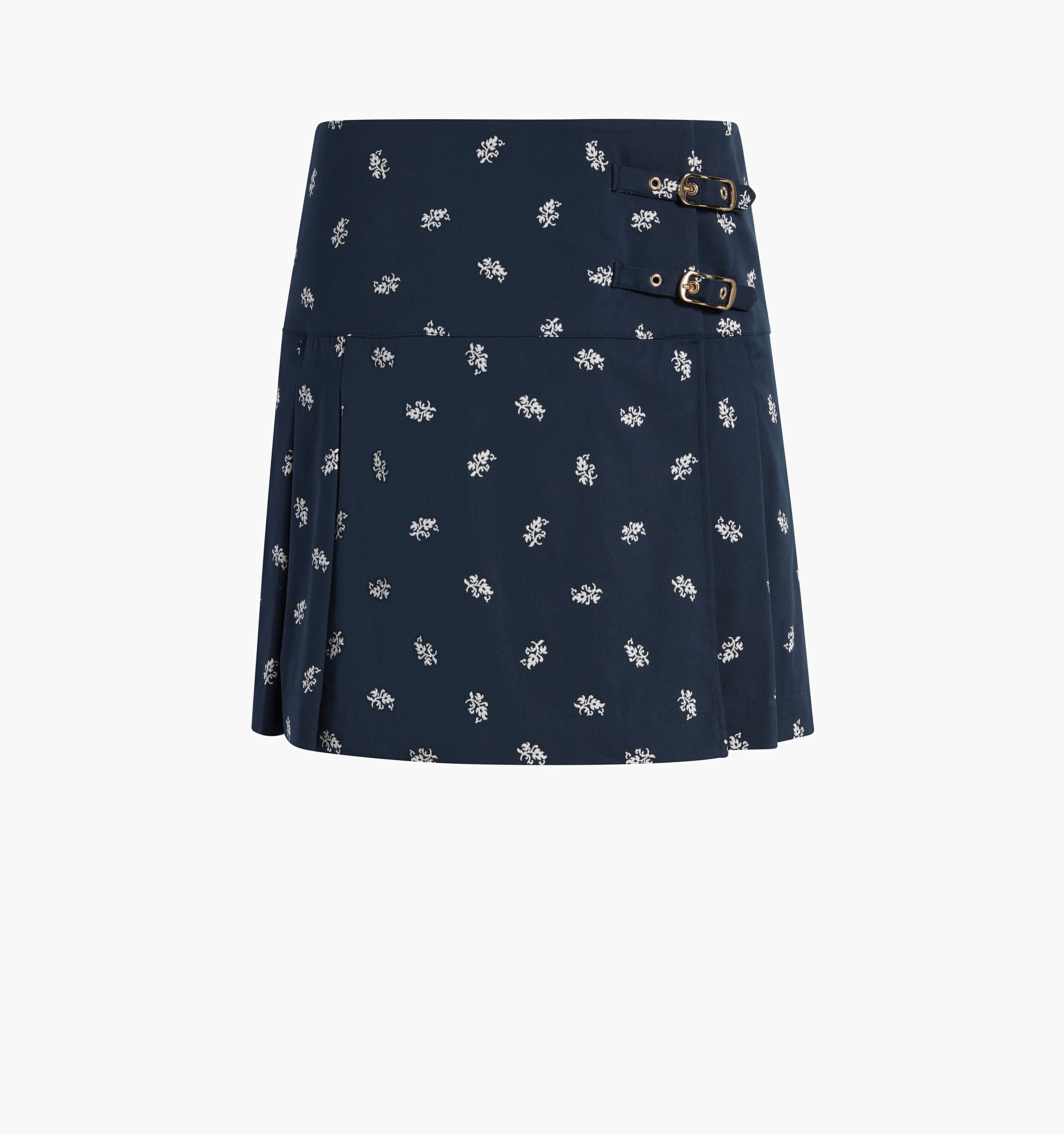 The Inola Skirt - Navy Autumn Paisley