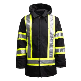 Tough Duck Parka Hi-vis Black - S157