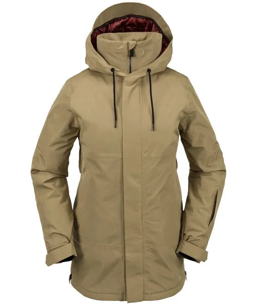 Volcom Women's Paxson 2L Tds Inf Jacket Dark Khaki 2024