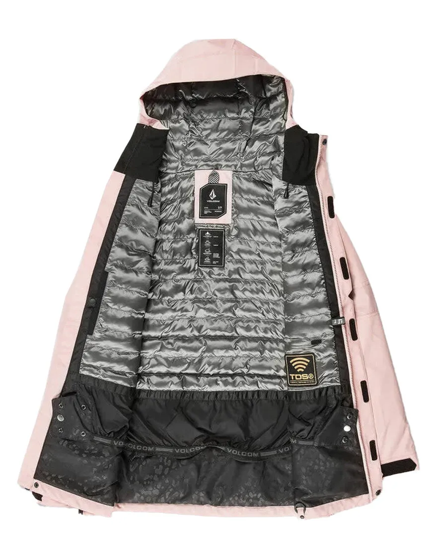 Volcom Women's Paxson 2L Tds Inf Parka Adobe Rose Smp 2025