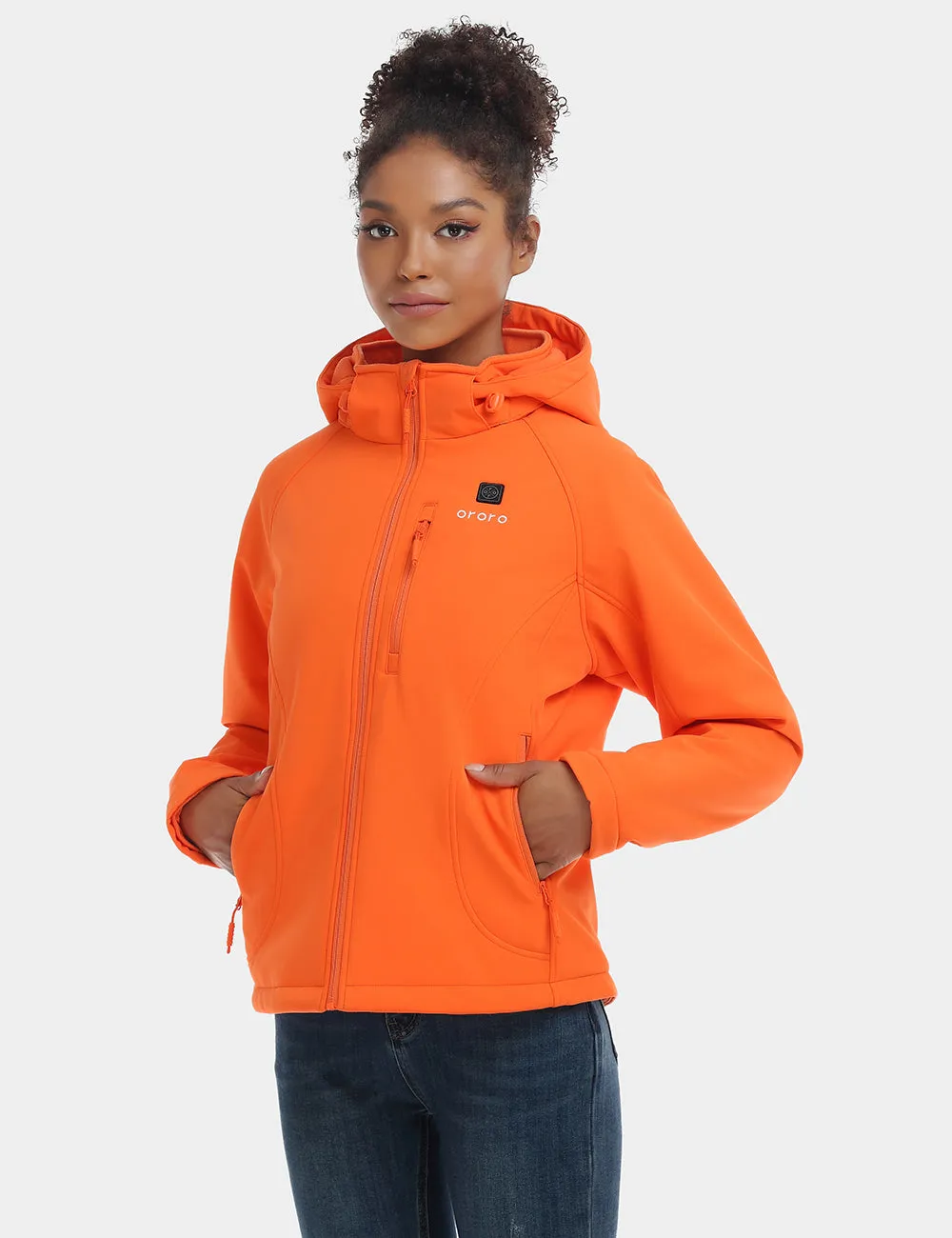 Women's Classic Heated Jacket - Blue/Orange (Apparel Only)