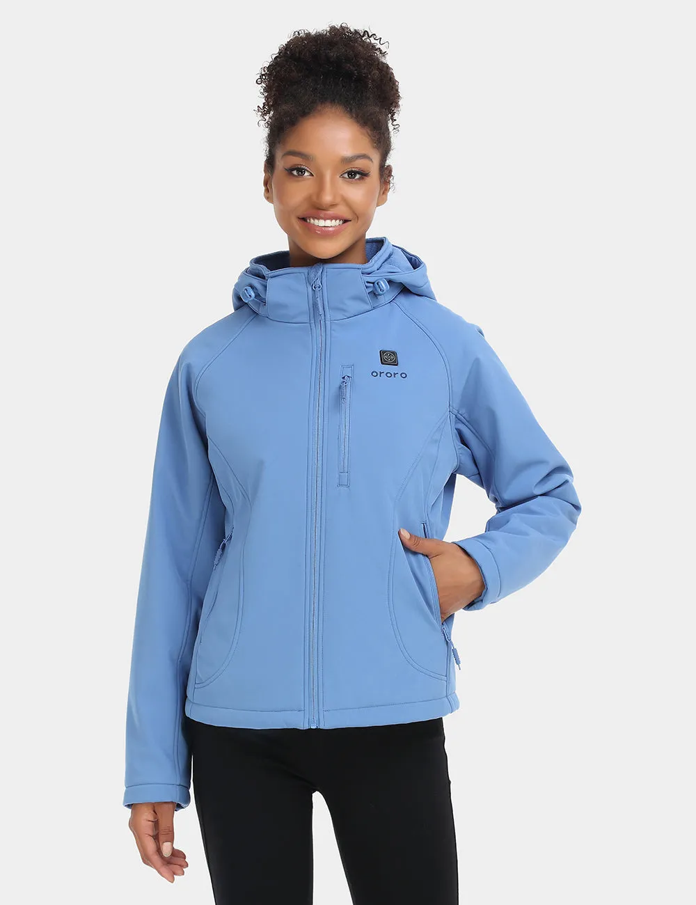 Women's Classic Heated Jacket - Blue/Orange (Apparel Only)