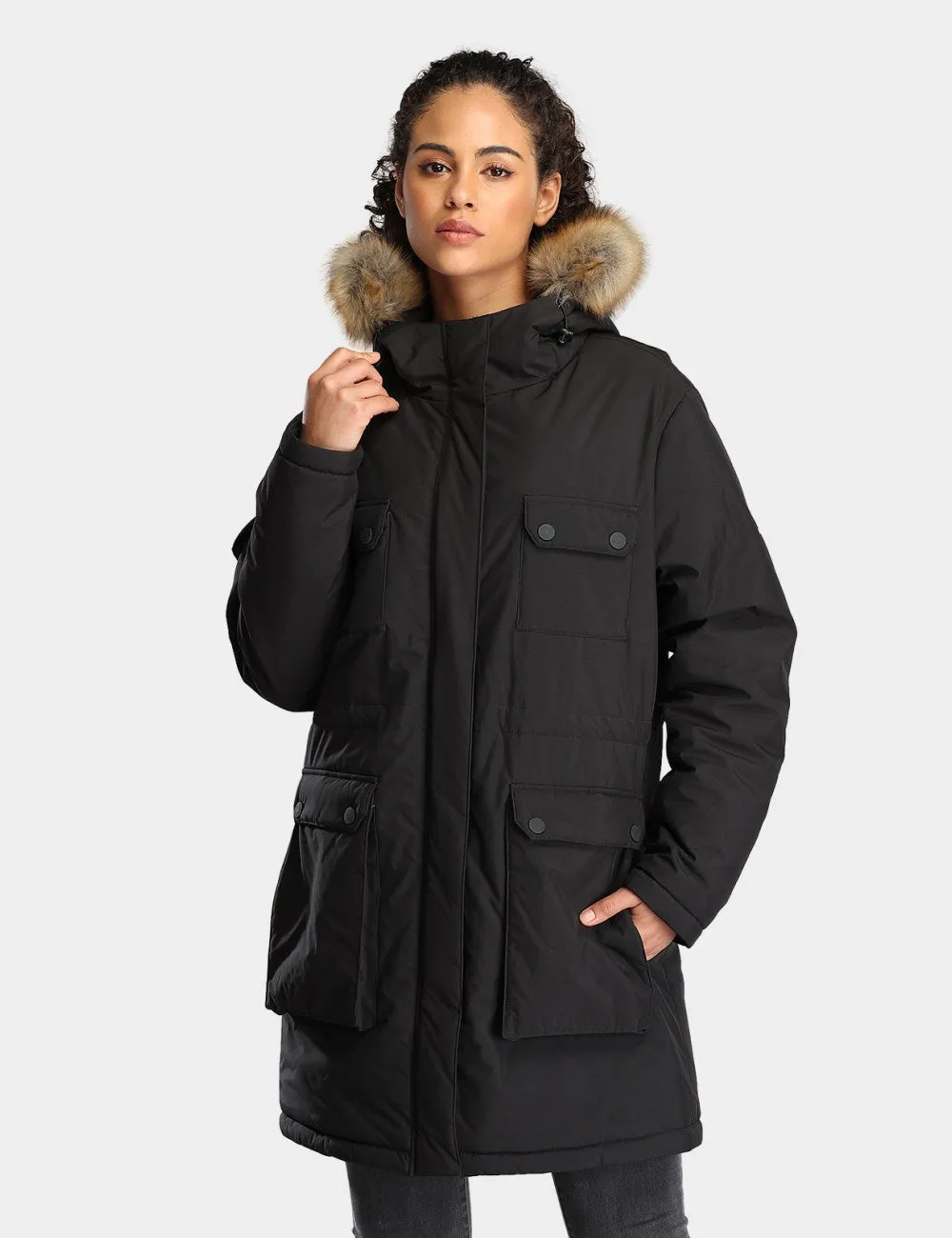 Women's Heated Thermolite® Parka - Black