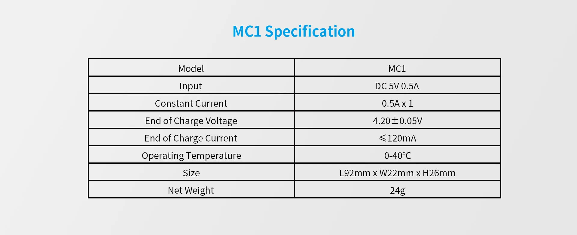 XTAR MC1 Single Bay Lithium-Ion Battery Charger