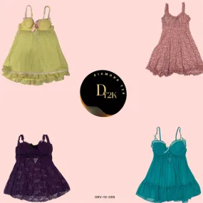 Y2K Vintage Babydoll Dress – Soft & Playful Charm (GRV-10-095)